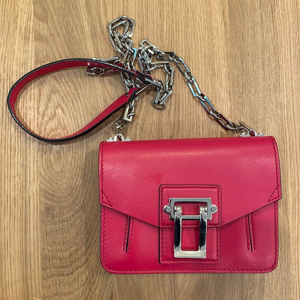 Proenza Schouler Crossbody Pink Bag w silver chain strap. Never worn.